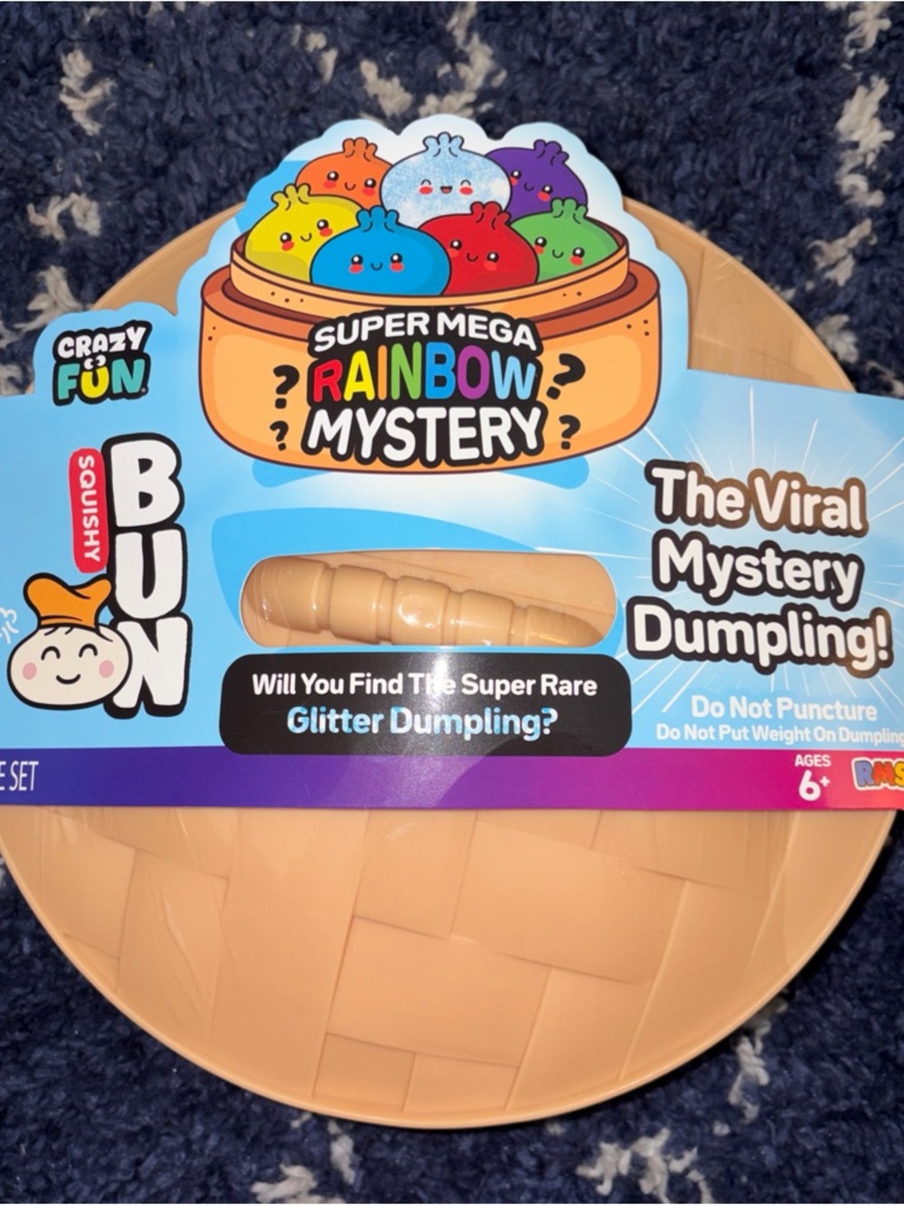 Super Mega Rainbow Mystery Squishy Bun - Tan